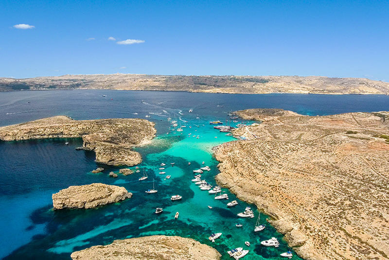 Comino from above