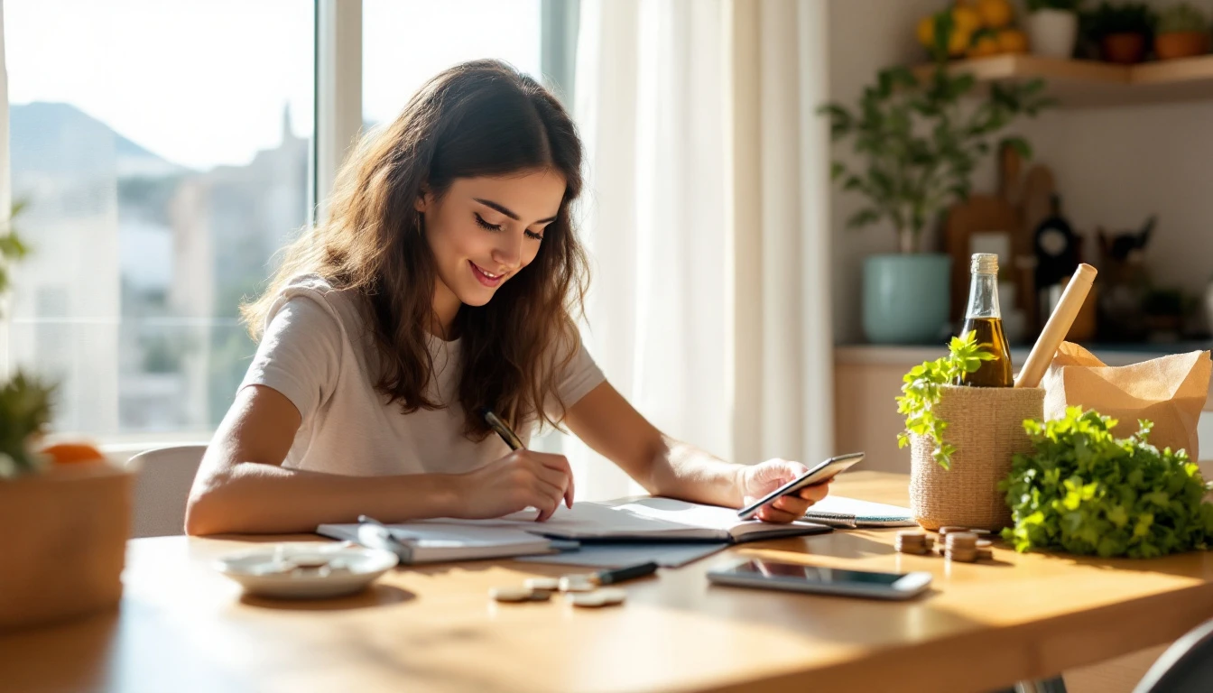 Student calculating Malta living costs