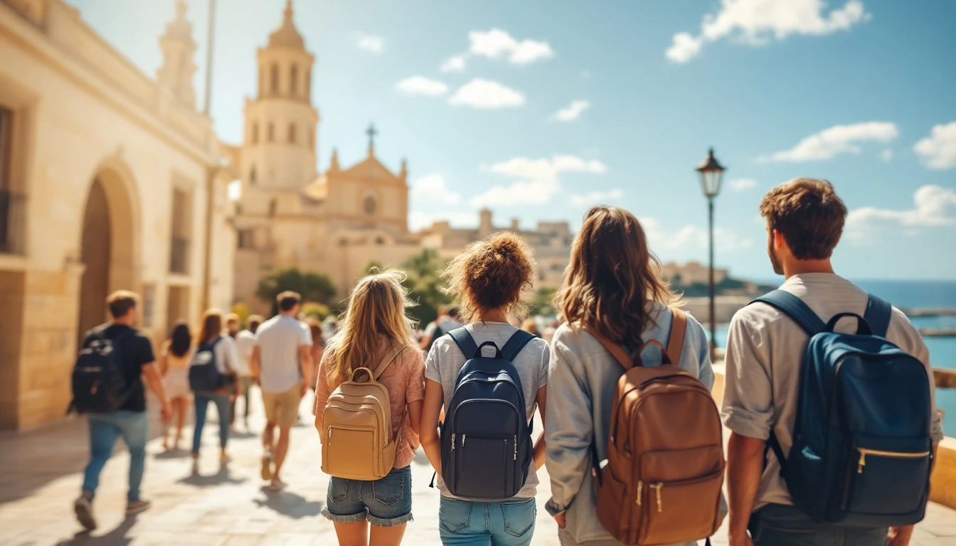 Students exploring Malta during Easter season