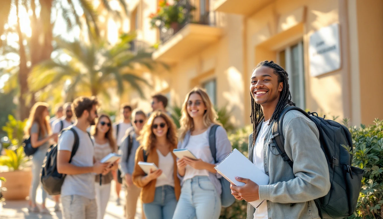 Summer English school students in Malta