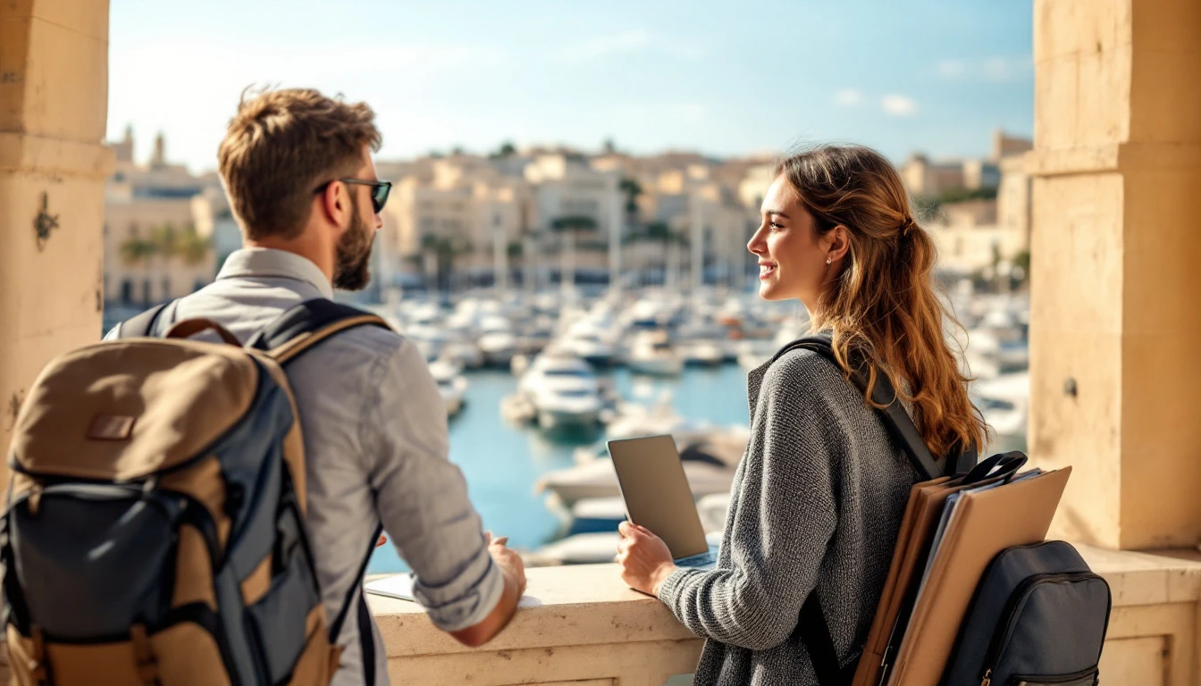Non-EU student preparing documents for studying English in Malta