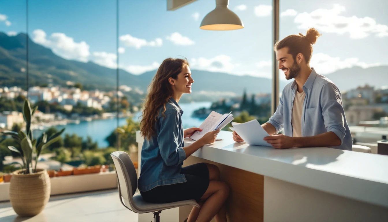 Student choosing between English course options