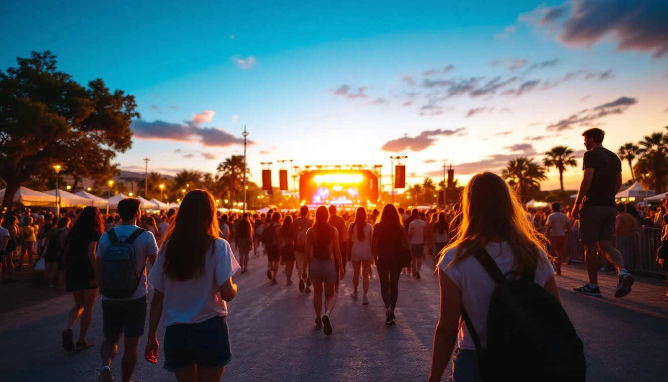 Students heading to a summer music event in Malta